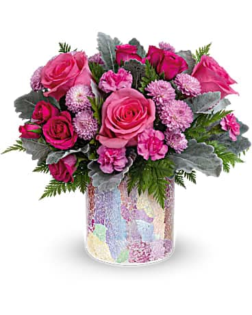 Teleflora's Radiantly Rosy Bouquet Bouquet
